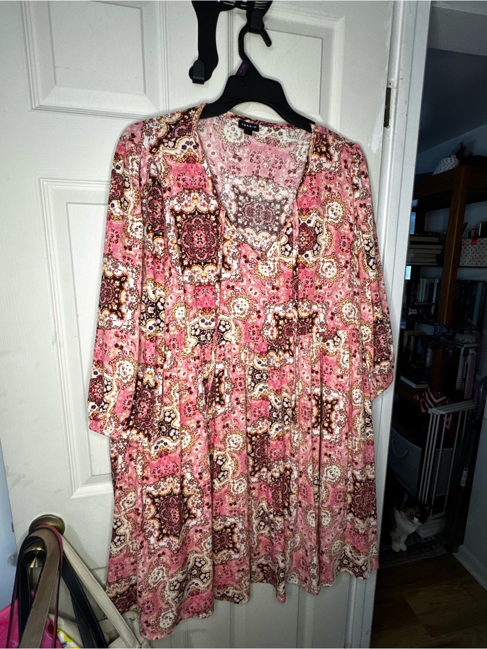 Torrid Boho Pink Mandala Print Tunic Dress